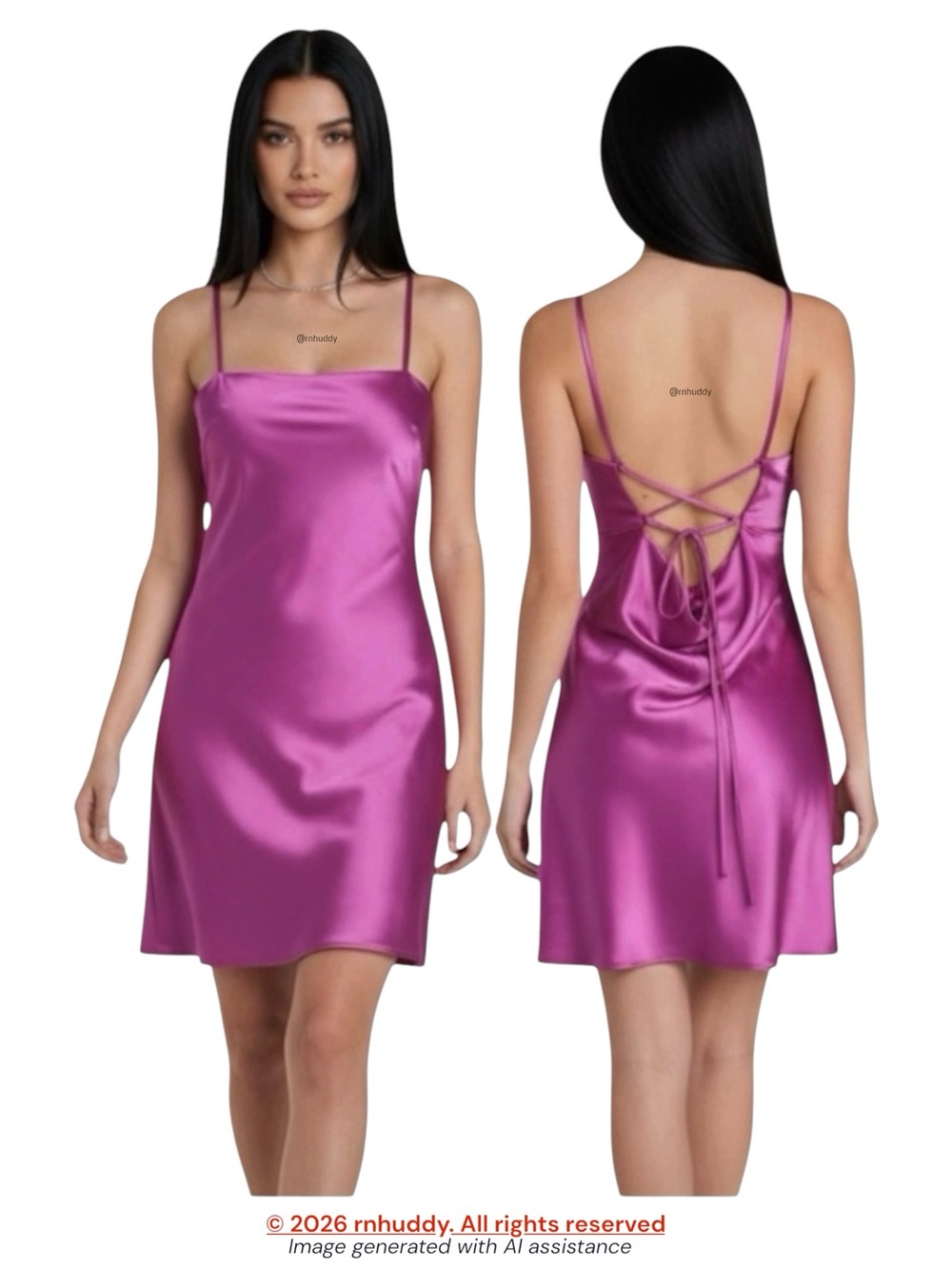 NWT Lulus S purple satin back lace up dress